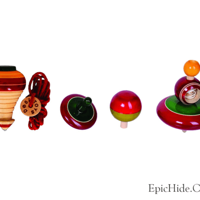 WOODEN SPINNIG TOPS