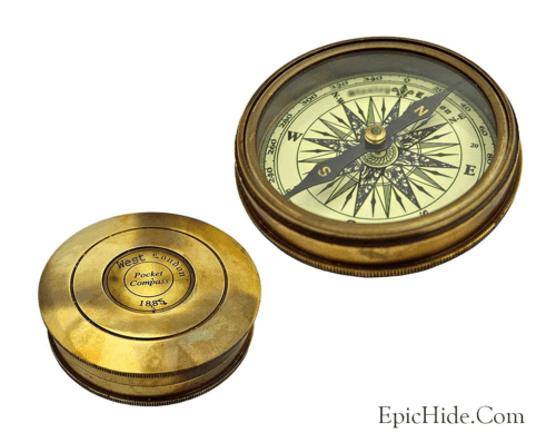 VINTAGE BRASS MAGNETIC COMPASS